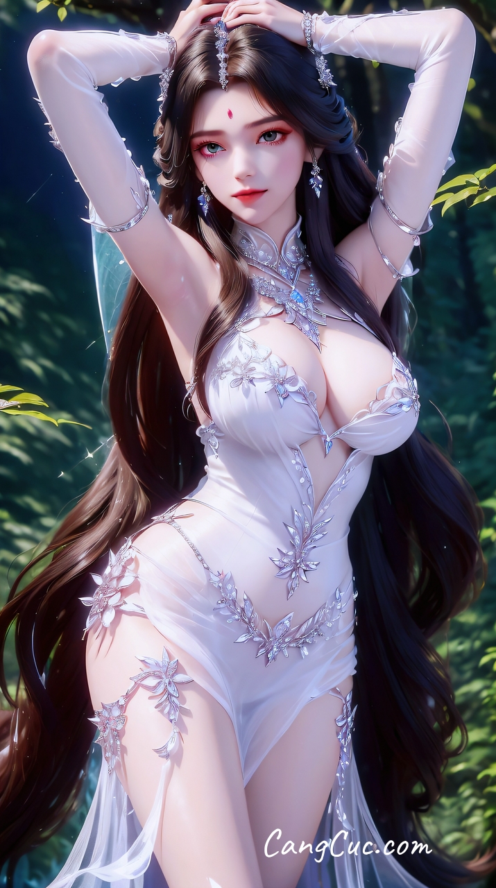 Watch sexy [AI Generated] 月婵水晶 photos